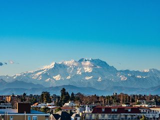 Monte Rosa seen from Gallarate