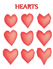 Heart shape. Heart vector. Hand drawn icon. Trendy heart isolated on white background.