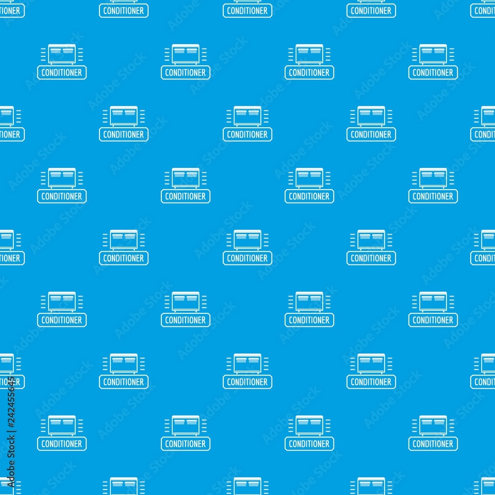Poster conditioner pattern vector seamless blue repeat for any use