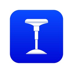Bar stool icon digital blue for any design isolated on white vector illustration