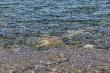Crystal sea water background