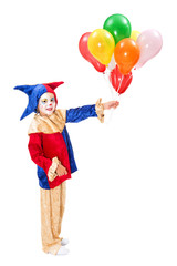 Clown with balloons
