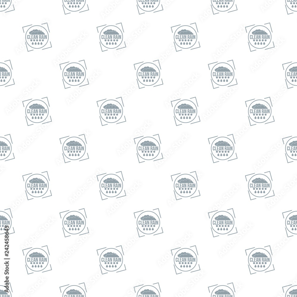 Poster clean rain pattern vector seamless repeat for any web design