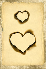 Heart shape parchment