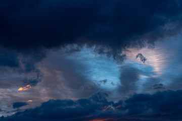 Sunset Sky With Clouds