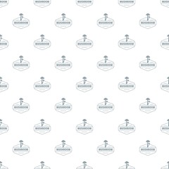 Mushroom nature pattern vector seamless repeat for any web design