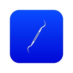 Dental instrument, probe icon digital blue for any design isolated on white vector illustration