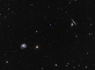 Galaxy M99 (Messier 99) in constellation Coma Berenicus