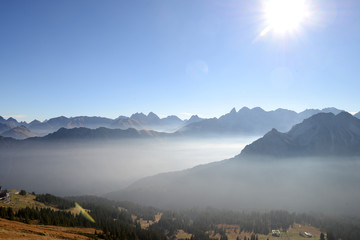 Allgäuer Alpen - Blick vom Nebelhorn 