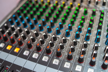 mixing console