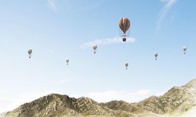 Summer colourful mountain landscape.