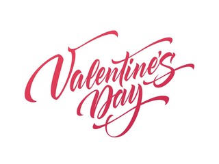 Obraz na płótnie Canvas Happy Valentines Day Hand Drawing Lettering design. Vector illustration