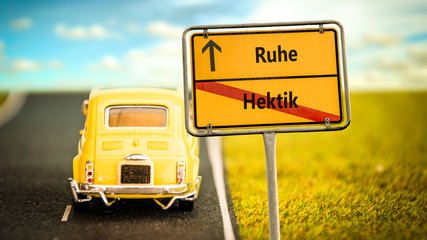 Schild 355 - Hektik