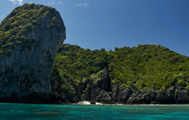 Phi Phi islands. A touristic location from Thailand with beautiful seascape and beaches. The asian...