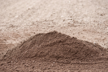 Pile of  rich soil