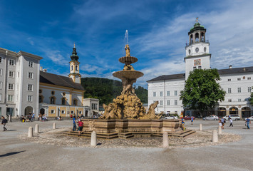 Salzburg, Austria -  fourth-largest city of the country, birthplace of Wolfgang Amadeus Mozart, Salzburg is a UNESCO World Heritage Site due to its wonderful baroque architecture 