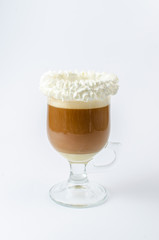 iced coffee with whipped cream
