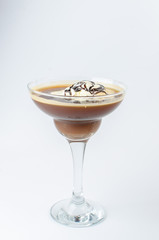 coffee with ice cream in a glass