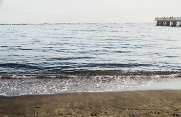 Landscape of the Mediterranean sea in Ostia