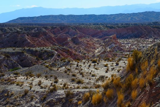 Red rock formations los Colorados, Los Cardones National Park, near Cachi, Salta, Argentina, South America