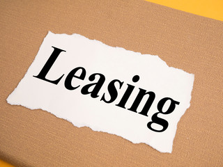 Leasing, Business Financial Words Quotes Concept