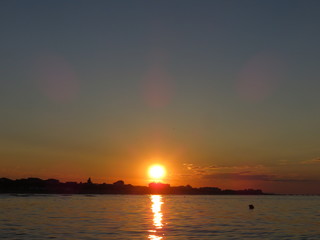 Tramonto sul mare