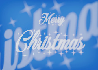 Merry Christmas, blue  background, white letters, backgrounds, textures, double exposure