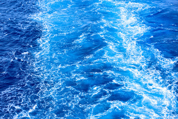 Ship's wake closeup