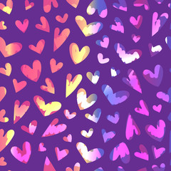 Fototapeta na wymiar Seamless pattern with heart for the Happy Valentine's Day. For holidays greeting cards,banners,wallpapers and craft paper.Vector illustration