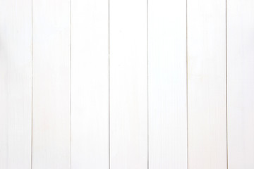 White wooden background planks texture. Vertical composition.