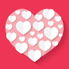 Happy Valentine's Day card- vector illustration