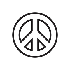 Peace symbol vector illustration