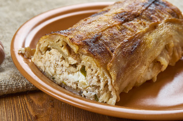 Bacon Chicken Alfredo Lasagna Roll