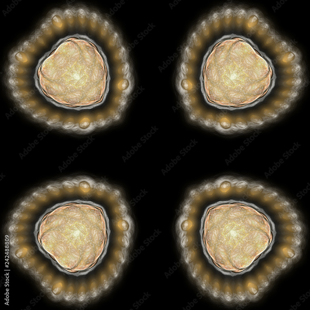 Aufkleber abstract symmetric pattern background. the image with mirror effect. kaleidoscopic abstract psychede
