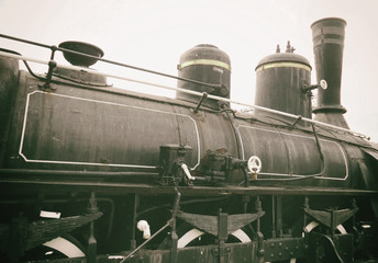 Old locomotive, detail