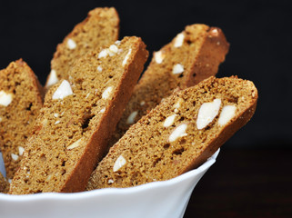 Almond Molasses Biscotti