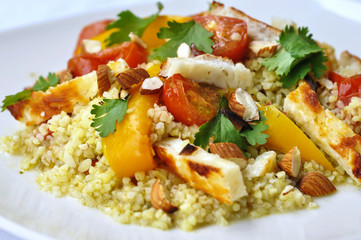 Halloumi Bulgur Salad