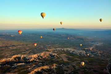 Lot balonem w Turcji