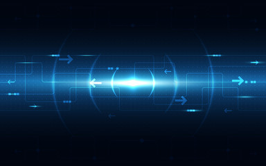 Blue Abstract Technology Background