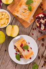 Apple strudel. 