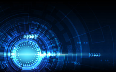 Blue Abstract Technology Background