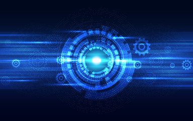 Blue Abstract Technology Background
