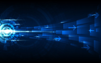 Blue Abstract Technology Background