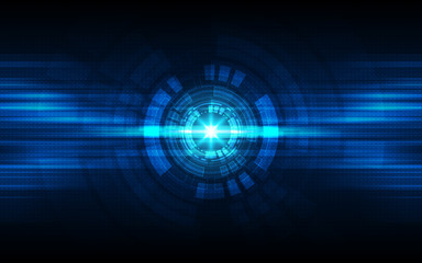Blue Abstract Technology Background