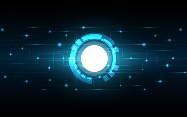 Blue Abstract Technology Background