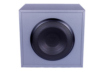 Fototapeta premium Powerful subwoofer of a 200 W 2.1 speaker system isolated