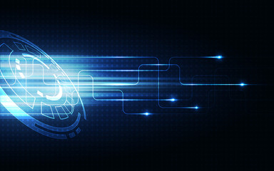 Blue Abstract Technology Background