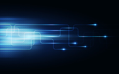Blue Abstract Technology Background
