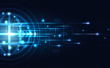 Blue Abstract Technology Background