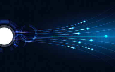 Blue Abstract Technology Background